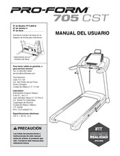 Pro-Form PFTL80916 Manual Del Usuario