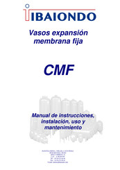 Ibaiondo 5 CMF Manual De Instrucciones, Instalación, Uso Y Mantenimiento