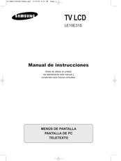 Samsung LE15E31S Manual De Instrucciones