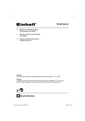 EINHELL TC-DY 500 E Manual De Instrucciones Original