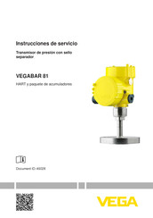 Vega VEGABAR 81 Instrucciones De Servicio
