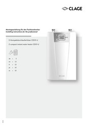 clage CEX 9-U Manual De Instrucciones Del Instalador