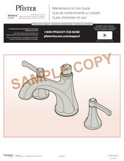 Pfister Arterra RT6-5DE Guía De Mantenimiento Y Cuidado