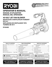 Ryobi RY40408 Manual Del Operador