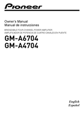 Pioneer GM-A4704 Manual De Instrucciones