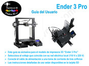 Creality 3D Ender 3 Pro Guia Del Usuario