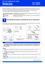 Brother MFC-J825DW Guia De Configuration Rapida