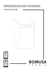 DOMUSA TEKNIK EVOLUTION EV 25 HAM Instrucciones De Instalación Y Funcionamiento