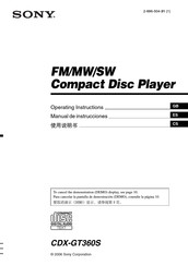 Sony CDX-GT360S Manual De Instrucciones