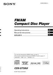 Sony CDX-GT50UI Manual De Instrucciones