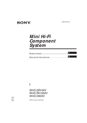 Sony MHC-GR10AV Manual De Instrucciones