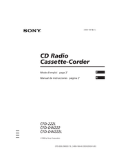 Sony CFD-DW222 Manual De Instrucciones