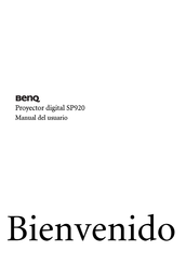 BenQ SP920 Manual Del Usuario