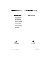 EINHELL BT-RO 1100 E KIT Manual De Instrucciones Original