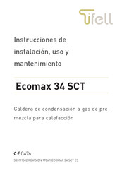 Tifell Ecomax 34 SCT Instrucciones De Instalatión Y Funcionamento