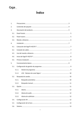 GigaTV HD270 T Manual De Instrucciones