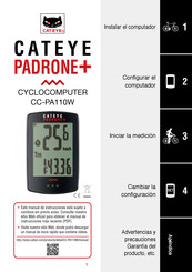 Cateye PADRONE+ CC-PA110W Manual De Usuario