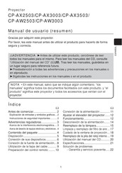 Hitachi CP-AX3003 Manual De Usuario