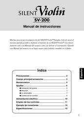 Yamaha SILENT Violin SV-200 Manual De Instrucciones