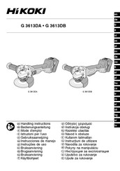 HIKOKI G 3614DA Instrucciones De Manejo