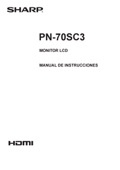 Sharp PN-70SC3 Manual De Instrucciones