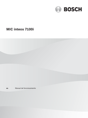 Bosch MIC inteox 7100i Manual De Funcionamiento