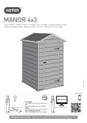 Keter MANOR 4x3 Manual Del Usuario