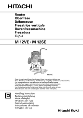 Hitachi M 12VE Instrucciones De Manejo