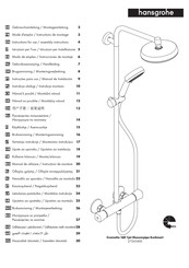 Hansgrohe Crometta 160 1jet Showerpipe EcoSmart 27265400 Instrucciones De Montaje