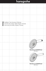 Hansgrohe Raindance E 150 AIR 3-jet 28518 1 Serie Instrucciones De Montaje / Manejo / Garantía