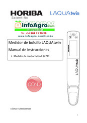 Horiba Scientific LAQUAtwin B-771 Manual De Instrucciones