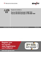 EWM Taurus 405 TDW Synergic S MM TDW Manual De Instrucciones