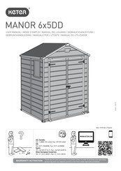 Keter MANOR 6x5DD Manual Del Usuario