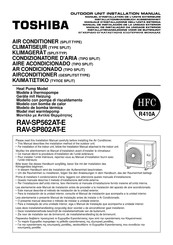 Toshiba RAV-SP802AT-E Manual De Instalación