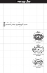 Hansgrohe Raindance S 150 1-Jet 04342 0 Serie Instrucciones De Montaje / Manejo / Garantía