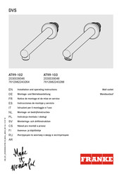 Franke AT99-102 Instrucciones De Montaje