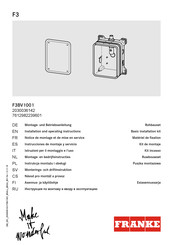 Franke 2030036142 Instrucciones De Montaje Y Servicio