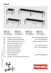 Franke SIRX711C Instrucciones De Montaje