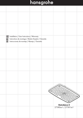 Hansgrohe Raindance E 27380 1 Serie Instrucciones De Montaje / Manejo / Garantía