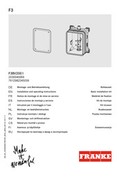 Franke F3BV2001 Instrucciones De Montaje Y Servicio