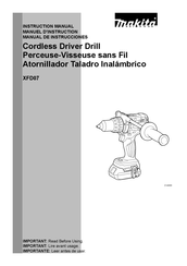 Makita XFD07 Manual De Instrucciones