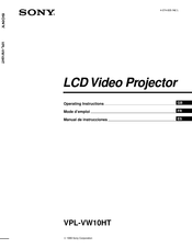 Sony VPL-VW10HT Manual De Instrucciones