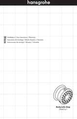 Hansgrohe Bodyvette Stop 28467 1 Serie Instrucciones De Montaje / Manejo / Garantía