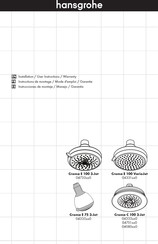 Hansgrohe Croma C 100 3-Jet 04751 0 Serie Instrucciones De Montaje