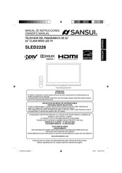 Sansui SLED2228 Manual De Instrucciones