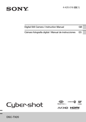 Sony Cyber-shot DSC-TX20 Manual De Instrucciones