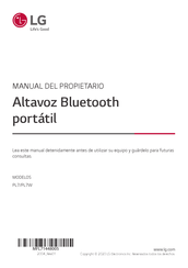 Lg PL7 Manual Del Propietário