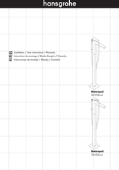 Hansgrohe Metropol 32532 1 Serie Instrucciones De Montaje / Manejo / Garantía