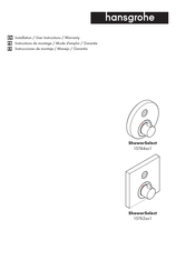 Hansgrohe ShowerSelect 15762 1 Serie Instrucciones De Montaje / Manejo / Garantía