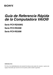 Sony VAIO PCV-RS30M Serie Guía De Referencia Rápida